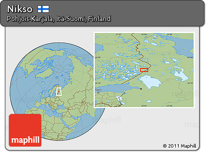Savanna Style Location Map of Nikso