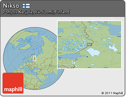 Savanna Style Location Map of Nikso