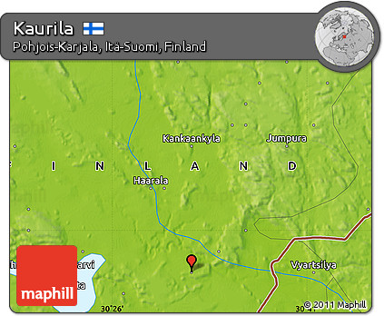 Physical Map of Kaurila