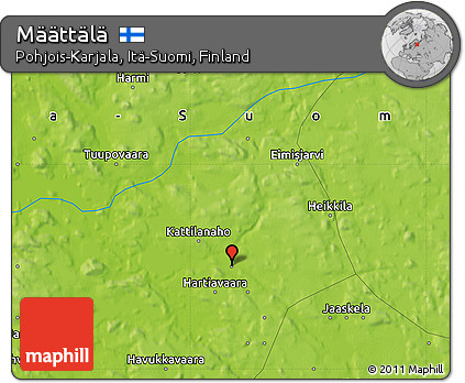 Physical Map of Määttälä