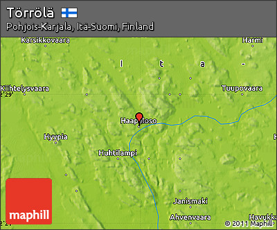 Physical Map of Törrölä