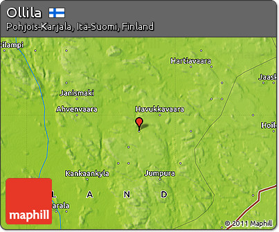 Physical Map of Ollila