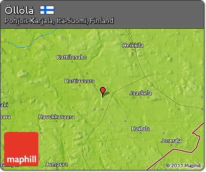 Physical Map of Öllölä
