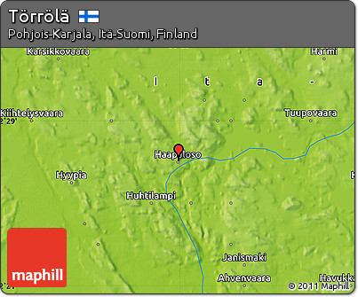 Physical Map of Törrölä