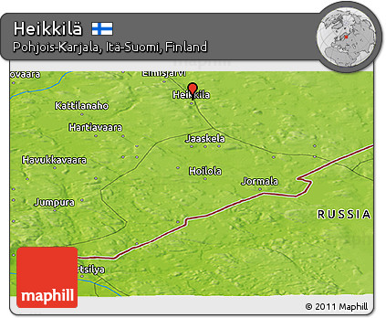 Physical Panoramic Map of Heikkilä