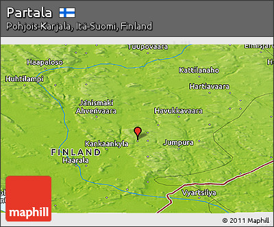 Physical Panoramic Map of Partala