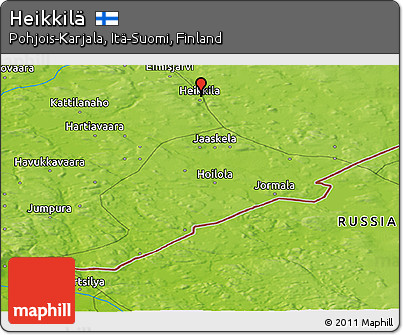 Physical Panoramic Map of Heikkilä