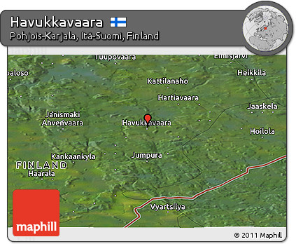 Satellite Panoramic Map of Havukkavaara