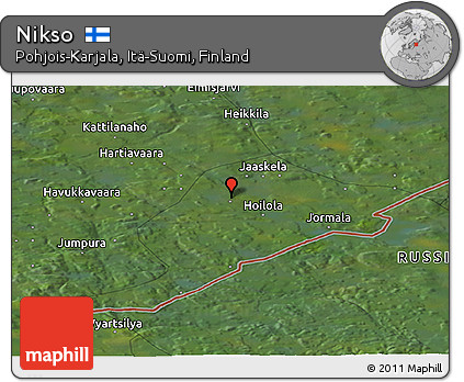 Satellite Panoramic Map of Nikso