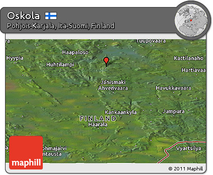 Satellite Panoramic Map of Oskola