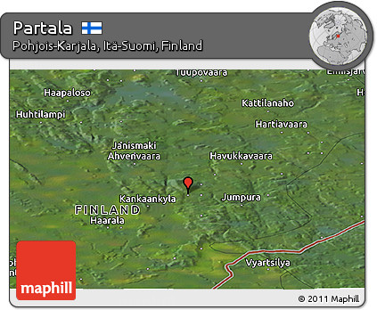 Satellite Panoramic Map of Partala