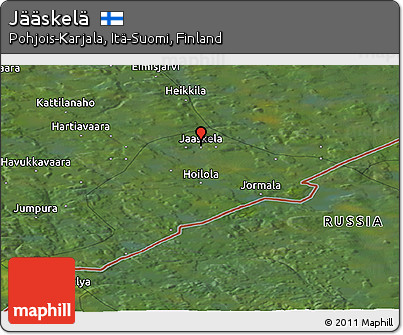 Satellite Panoramic Map of Jääskelä