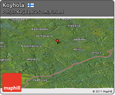 Satellite Panoramic Map of Köyhölä