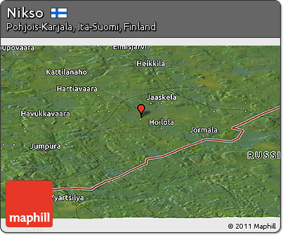 Satellite Panoramic Map of Nikso