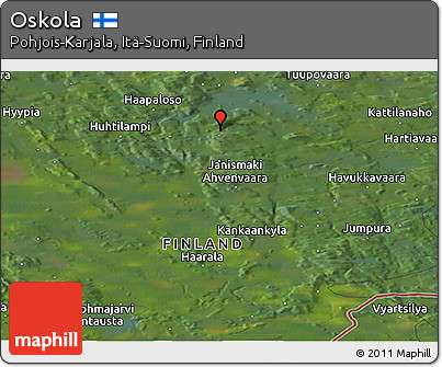 Satellite Panoramic Map of Oskola