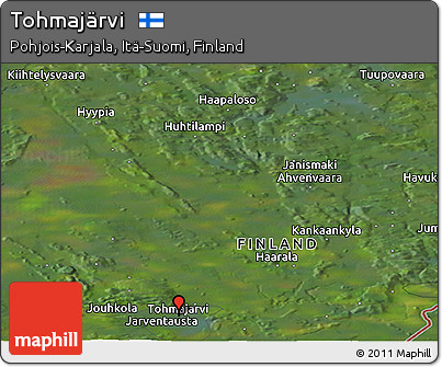 Satellite Panoramic Map of Tohmajärvi