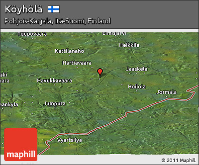 Satellite Panoramic Map of Köyhölä