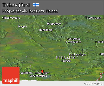 Satellite Panoramic Map of Tohmajärvi
