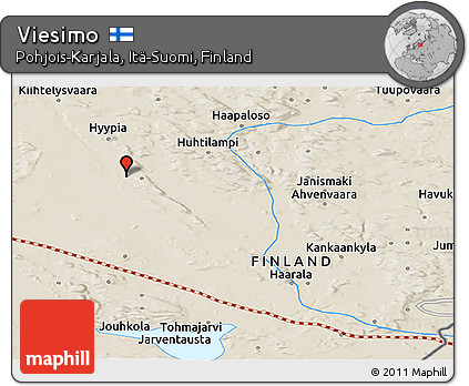 Shaded Relief Panoramic Map of Viesimo