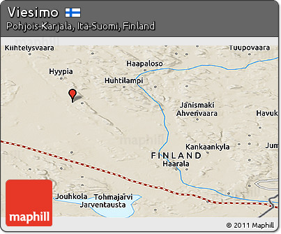 Shaded Relief Panoramic Map of Viesimo