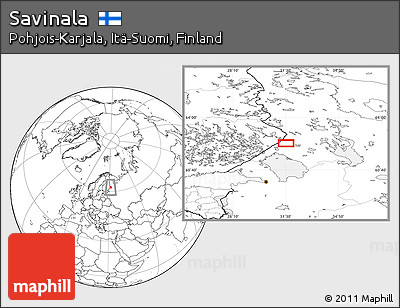 Blank Location Map of Savinala