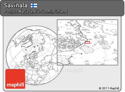 Blank Location Map of Savinala