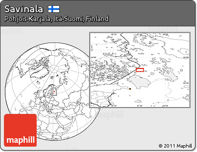 Blank Location Map of Savinala