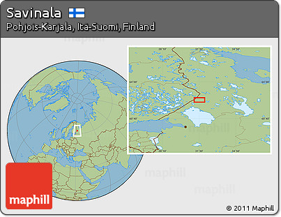Savanna Style Location Map of Savinala