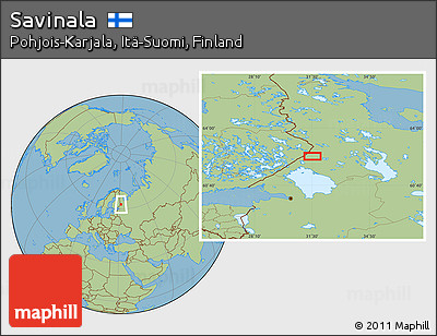Savanna Style Location Map of Savinala