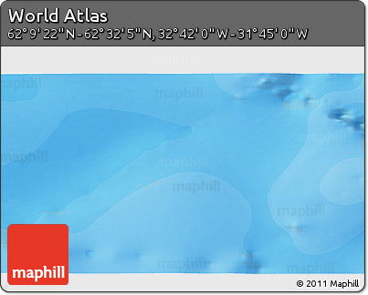 Political 3D Map of the Area around 62° 20' 44" N, 32° 13' 30" W