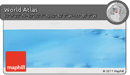 Physical Panoramic Map of the Area around 62° 20' 44" N, 32° 13' 30" W