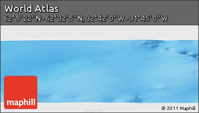 Physical Panoramic Map of the Area around 62° 20' 44" N, 32° 13' 30" W