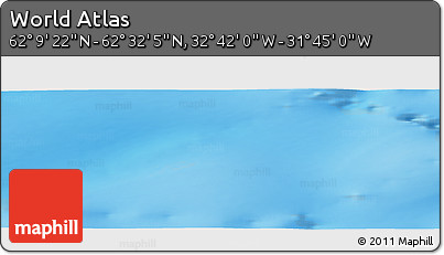 Physical Panoramic Map of the Area around 62° 20' 44" N, 32° 13' 30" W