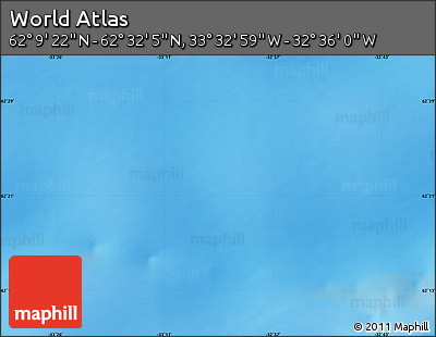 Physical Map of the Area around 62° 20' 44" N, 33° 4' 30" W