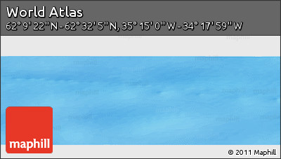 Physical Panoramic Map of the Area around 62° 20' 44" N, 34° 46' 29" W