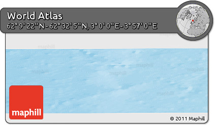 Physical Panoramic Map of the Area around 62° 20' 44" N, 3° 28' 30" E