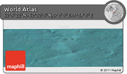 Satellite Panoramic Map of the Area around 62° 20' 44" N, 3° 28' 30" E