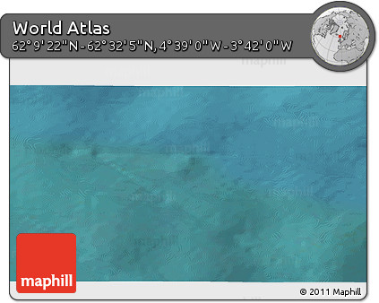 Satellite 3D Map of the Area around 62° 20' 44" N, 4° 10' 30" W