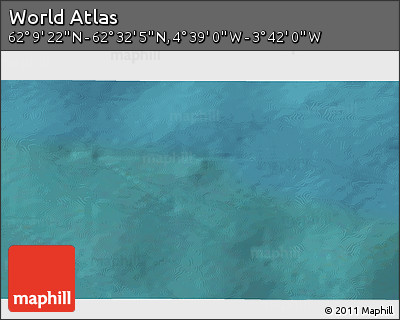 Satellite 3D Map of the Area around 62° 20' 44" N, 4° 10' 30" W