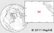 Blank Location Map of the area around 62° 20' 44" N, 55° 10' 29" W