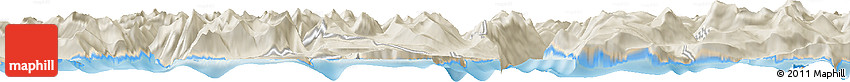 Shaded Relief Horizon Map of the Area around 62° 20' 44" N, 6° 52' 30" E
