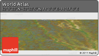 Satellite Panoramic Map of the Area around 62° 20' 44" N, 71° 28' 29" E