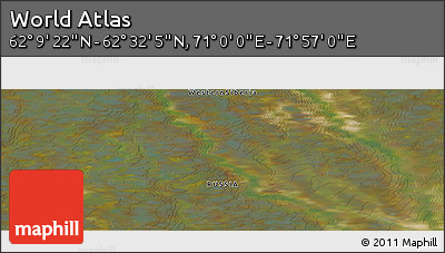 Satellite Panoramic Map of the Area around 62° 20' 44" N, 71° 28' 29" E