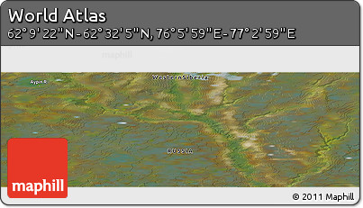 Satellite Panoramic Map of the Area around 62° 20' 44" N, 76° 34' 29" E