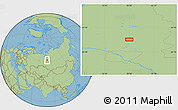 Savanna Style Location Map of the area around 62° 20' 44" N, 79° 58' 29" E