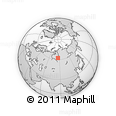 Outline Map of the Area around 62° 20' 44" N, 85° 55' 30" E, rectangular outline