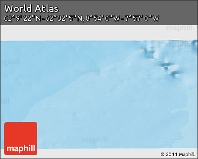 Political 3D Map of the Area around 62° 20' 44" N, 8° 25' 30" W