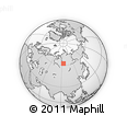 Outline Map of the Area around 62° 20' 44" N, 93° 34' 29" E, rectangular outline