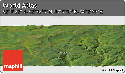 Satellite Panoramic Map of the Area around 62° 20' 44" N, 93° 34' 29" E