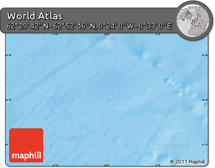 Physical Map of the Area around 62° 40' 59" N, 0° 4' 30" E